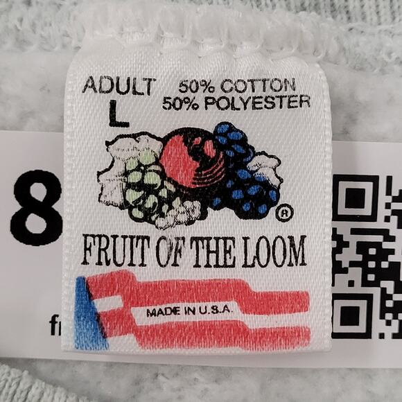 Vintage 90s Steuben Maine Sweatshirt M/L 21x24 Cropped Gray - Picture 7 of 13